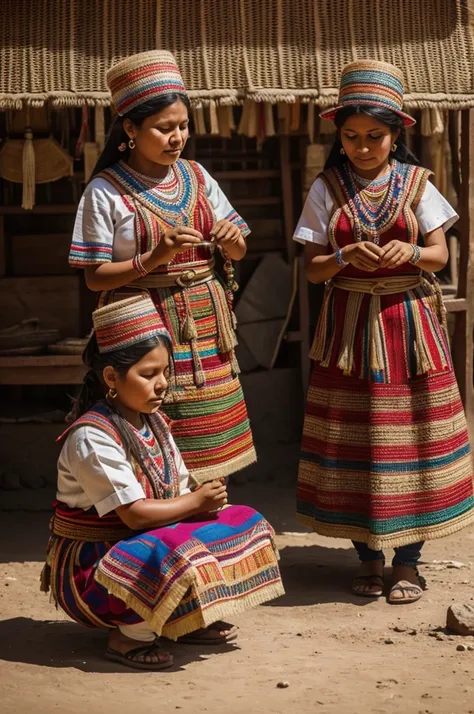 Create an image that serves as a post where you can observe the revaluation of craftsmanship in Peruvian culture 