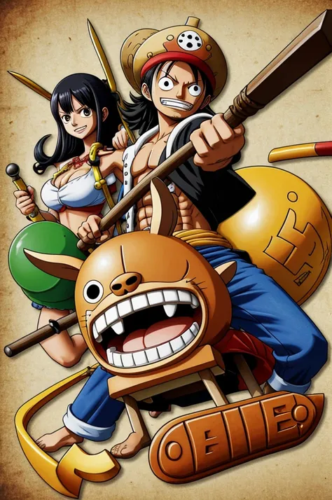 create a picture of One piece character Chopper 