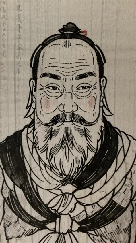 (((whole body))),((monochrome)),(((ink painting))),oriental、men in ancient chinese costumes、(ancient chinese hairstyle male)、as ...