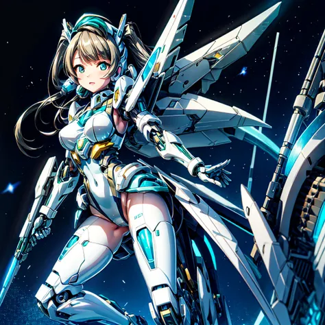 masterpiece, high quality, during the mechanized modification operation、minami kotori, who has been turned into a mechanical bod...