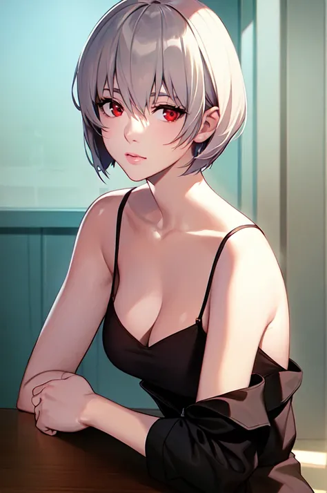 {{{Neon Genesis Evangelion, Rei Ayanami:1.9}}}, 8k, Best Quality, Super detailed, It is high resolution., Highly detailed CG, Clear, Best aesthetic, Great shading, (Photorealistic:1.3), High contrast, Ultra-thin illustration, Shrinkage rate, Beautiful deta...