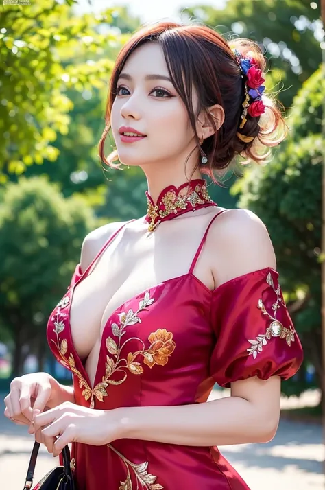 (masterpiece:1.4), (best quality:1.4), ultra high res, ultra high resolution, ((detailed facial features)), HDR, (realistic, photorealistic, photo-realistic:1.37), full body Esbian, sexy Vietnamese model, (-anime), vivid colors, ((vivid colors multicolor (...