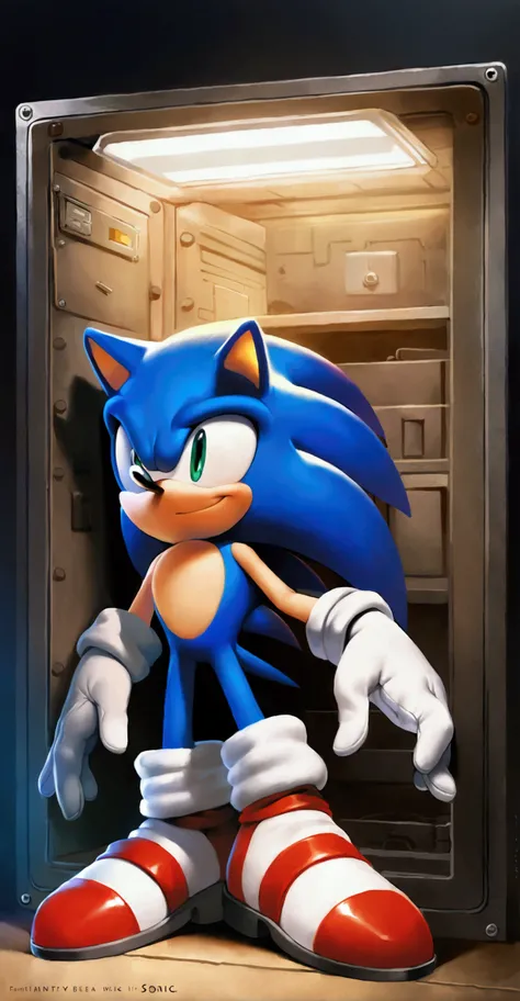 mammal, sonic_hedgehog, yuji_uekawa, Sonic, sonic_hedgehog, sonic_the_hedgehog, official_art, sega, mid, (masterpiece, best_quality:1.2), hi_res, safe