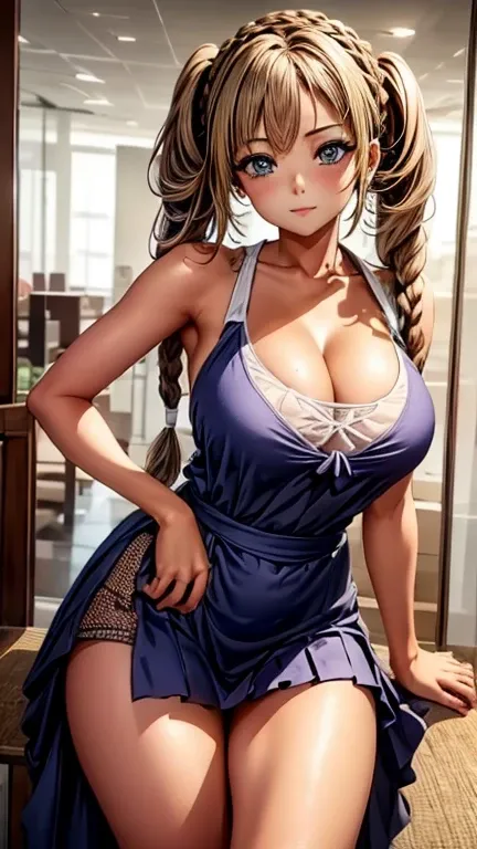 View your viewers,Leaning forward,Open your mouth、Breast bag、(Cute clothes),(Large Breasts),(Gorgeous braided hairstyles),(Best image quality, (8k), Ultra-realistic, 最high quality, high quality, High resolution, high qualityの質感, Attention to detail, Beauti...