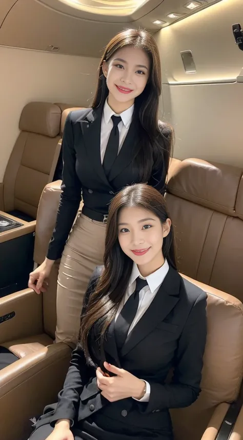 (On a luxurious private plane, you and Alyssa are sitting in comfortable leather seats, and the plane is already flying smoothly. Alyssa is the chief flight attendant of LED Company, and is famous for her professional service and charming smile. At this mo...