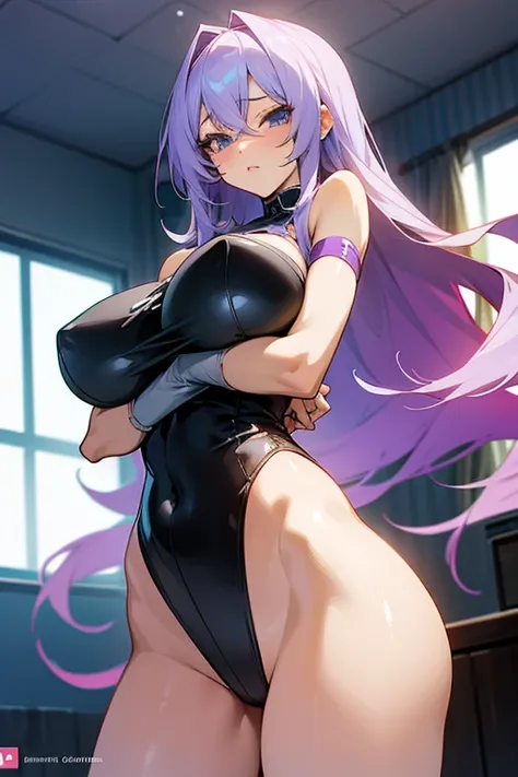 anime girl sexy poses big breasts scantily clad thighs +18