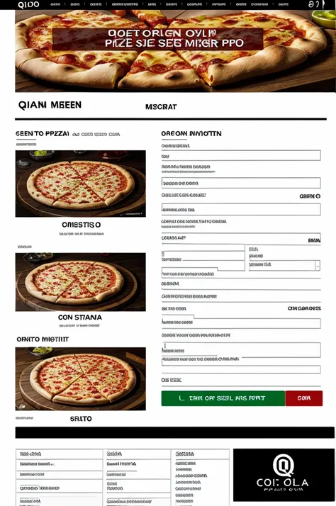 Q piga pizza rio Main Screen Navigation menu with options: Register Sale, Register Purchase, Inventory, Summary reports of the latest activities (Sells purchases, inventory changes)