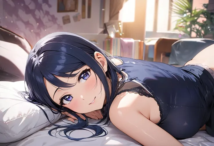 Love Live adult Kanan Matsuura, masterpiece, highest quality, gloss, clothing random, sensitive, beautiful background