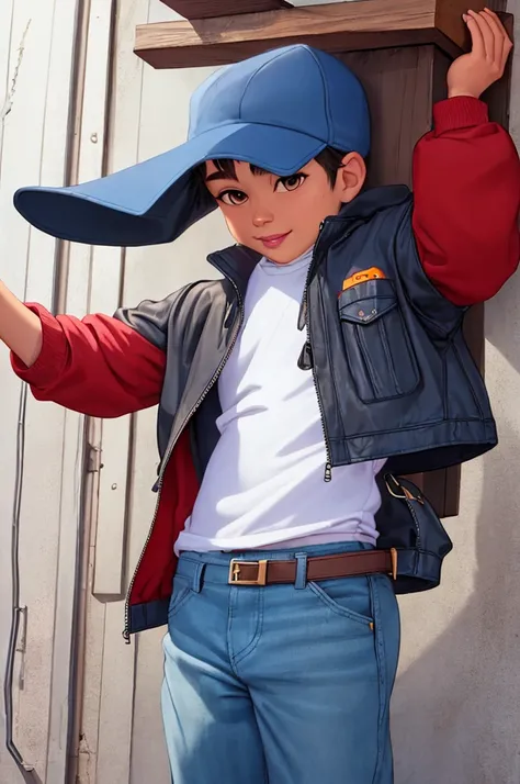 (((masterpiece))), best quality, cowboy shot, perfect anatomy, (realistic faces), realistic anatomy, painterly, 1boy, (((shota))...