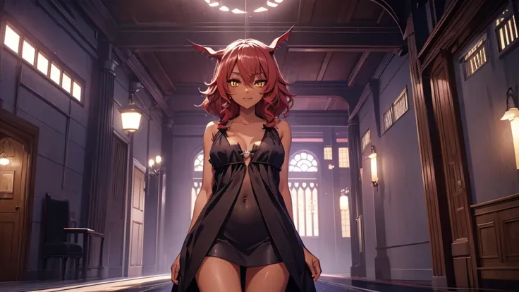 Best god quality, NO EXTRAS PEOPLE, no one in background, detailed, a dark room with moonlight shining in, no windows, dark bedroom, minimal lights, confident succubus girl, succubus in long dress, perfect anatomy, She is alone in a room at night, exposed ...