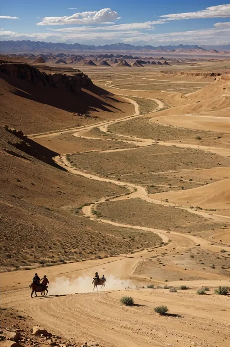 
A battle of Spain against Peru in an arid area 