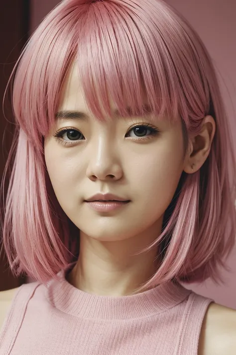 realist, Nino Nakano, ultra detail, masterpiece, high quality, pink hair