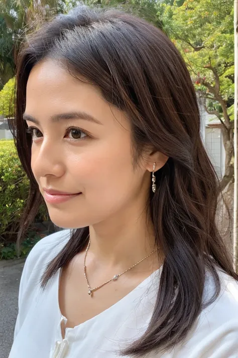 ((highest quality)), ((masterpiece)), (detailed),perfect face,japanese,landscape,mature woman,upper body