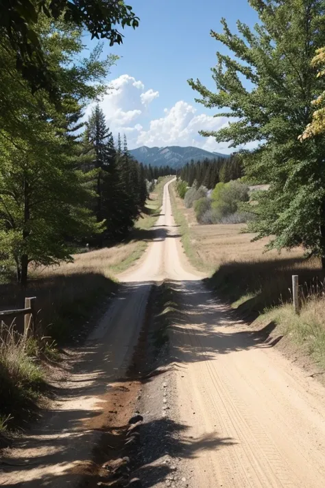 two paths dirt road crossroads 