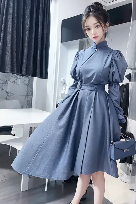 Monochrome matching：Choose different shades of the same color to match，Such as dark blue with light blue，Or gray with dark gray。This combination is simple and elegant，Easy to show a sense of luxury。