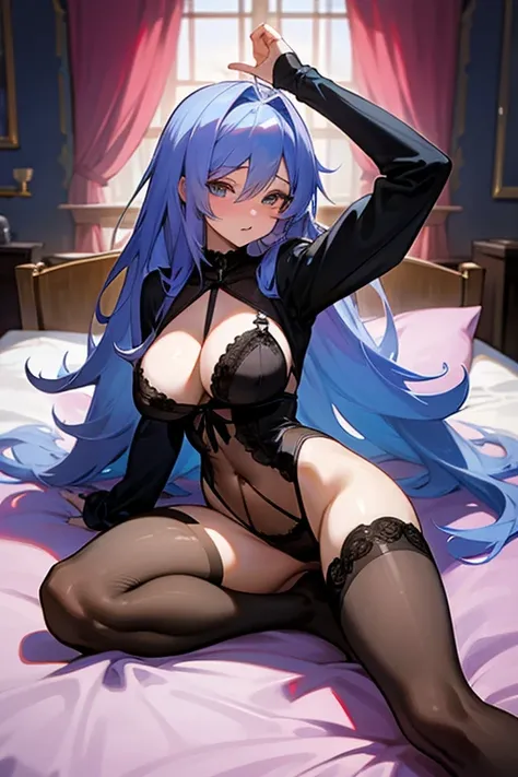 sexy anime big breasts nsfw poses thighs lingerie