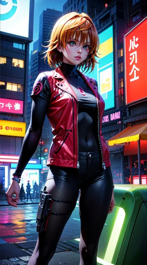 (best quality,4k,8k,highres,masterpiece:1.2),ultra-detailed,(realistic,photorealistic,photo-realistic:1.37),green hair and pink hair,blue eyes,anime,alone,modern,cyberpunk,lighting effects,colorful,stylish compositions,beautiful detailed eyes,longeyelashes...