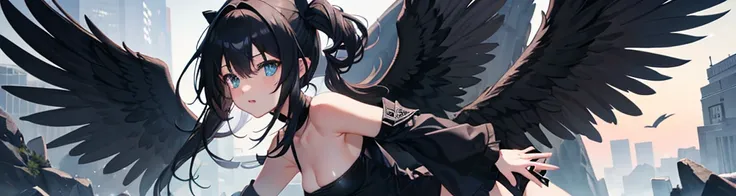 Black angel dark wings 