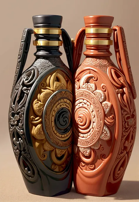 Ceramic material、Steady and strong、Royal style、Bottle design、Yin and yang levels