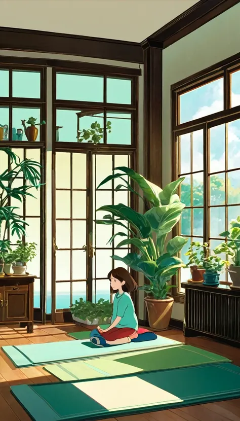 Scene 1: Health Awareness
Prompt Generation: The artist has created a prompt for the audience to generate their own prompts.
Style: Soft colors and detailed line drawings (Ghibli-esque in 2D animation). A dreamlike color palette reminiscent of “Spirited Aw...