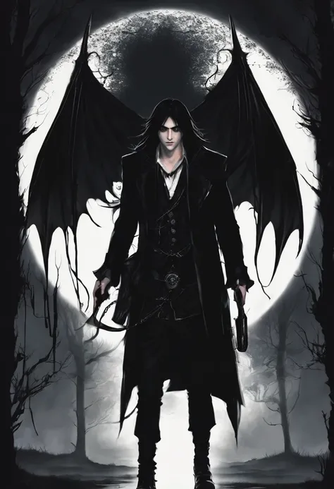 Dark, guy, glowing eyes, gothic, black hair
