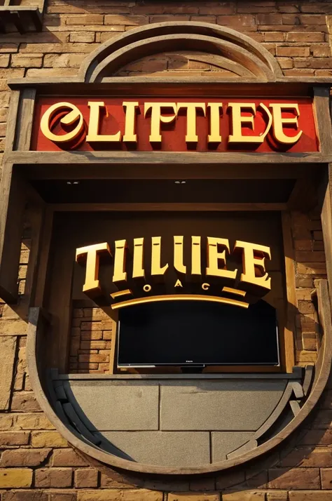 Village theater YouTube channel name 3D logo
