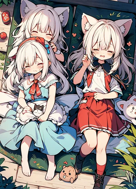 Cute Chibi Crying Face Animal Ears Sleeping Face Alice　Deformation