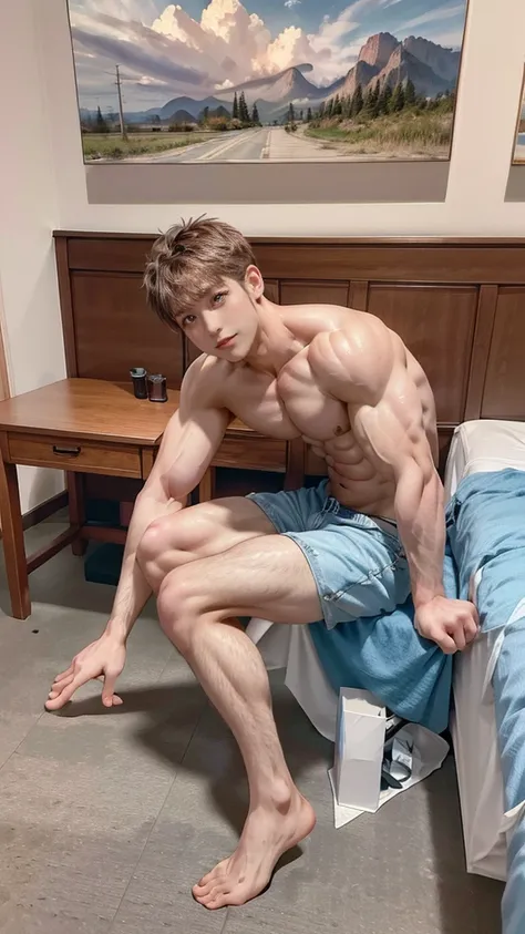 slim and muscular, Muscular Abs、Naked Women、((Highest quality, 8k, RAW Photos, masterpiece :1.3))