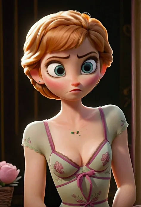 anna with lingerie