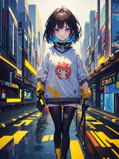 (masterpiece, Highest quality, Highest quality, Official Art, beautifully、aesthetic:1.2), One girl, Glitch Art, (Digital Distortion), Pixelated Fragments, Data Corruption,Colorful Noise, Visual clutter,Modern aesthetics