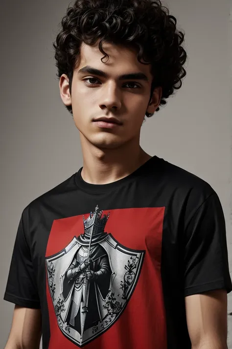 Create a t-shirt with a Knight Image called Tw Color Red or Black