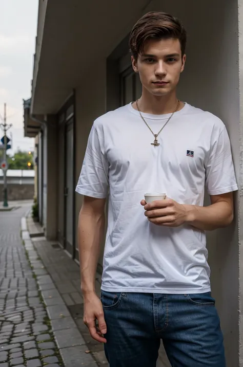 1man,from Poland,23 yers old,casual clothes,