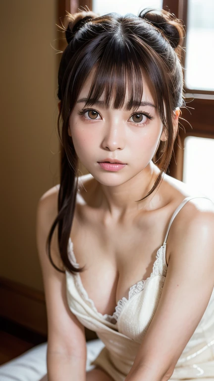 Highest quality, Face Focus, Soft Light, Ultra-high resolution, (Realistic:1.4), RAW Photos,
1 Japanese girl, alone, cute, (pupil, Light in your eyes),  Beautiful face in every detail, (Detailed eye resolution),(High resolution detail of human skin texture...