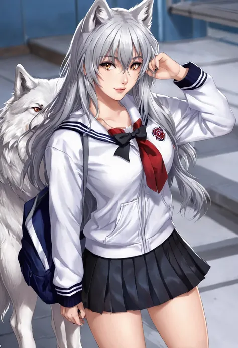 Sexy hot high school wolf girl 