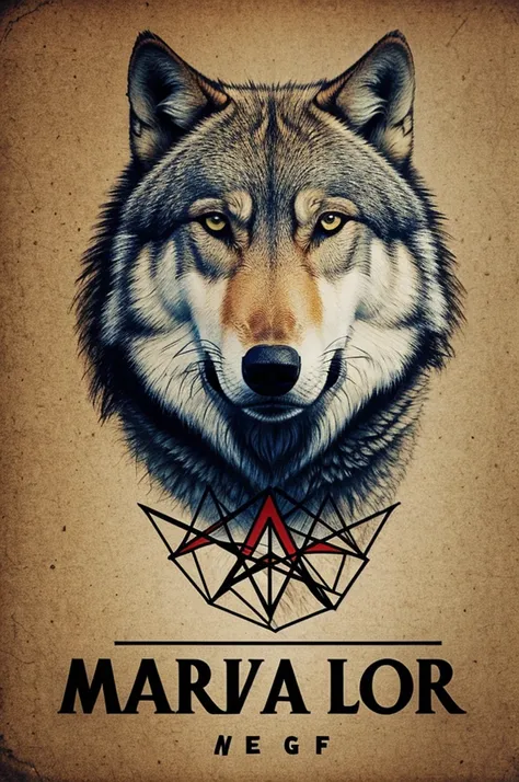 Mathematics logo that has functions and a wolf 