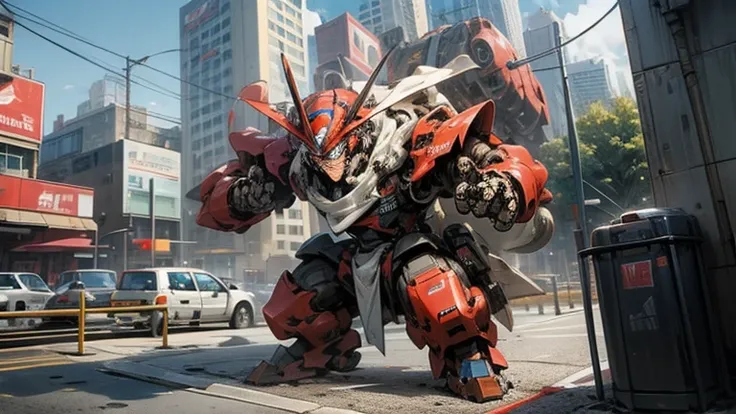 Toilet Robot,Giant Robot,super Robot,meca,break in the city,Break Robot fighting monster