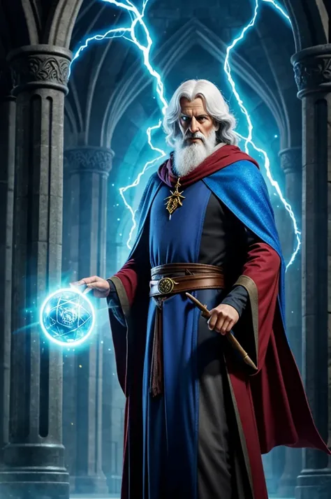 animated merlin type wizard