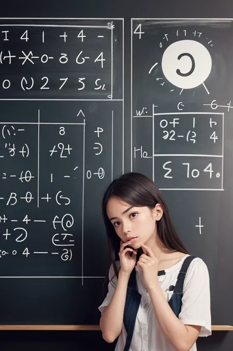 imageio: A person looking confused at a math equation on a chalkboard 
