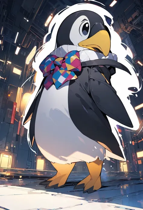 woman　penguin