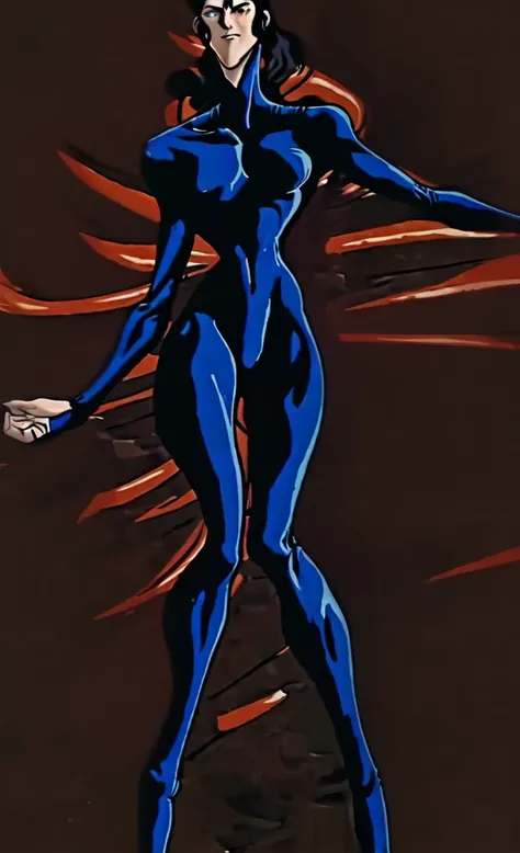 Make a evil anime skinny Lois lane full body 