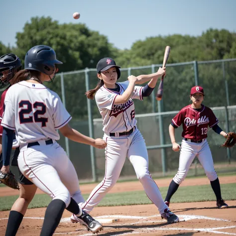 Women playing baseball、20th Generation