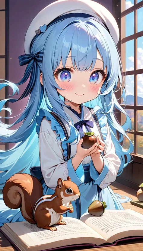 masterpiece, best quality, extremely detailed, (illustration, official art:1.1), 1 girl ,(((( light blue long hair)))), ,(((( light blue long hair)))),light blue hair, , long hair ((blush)) , cute face, big eyes, masterpiece, best quality,(((((a very delic...