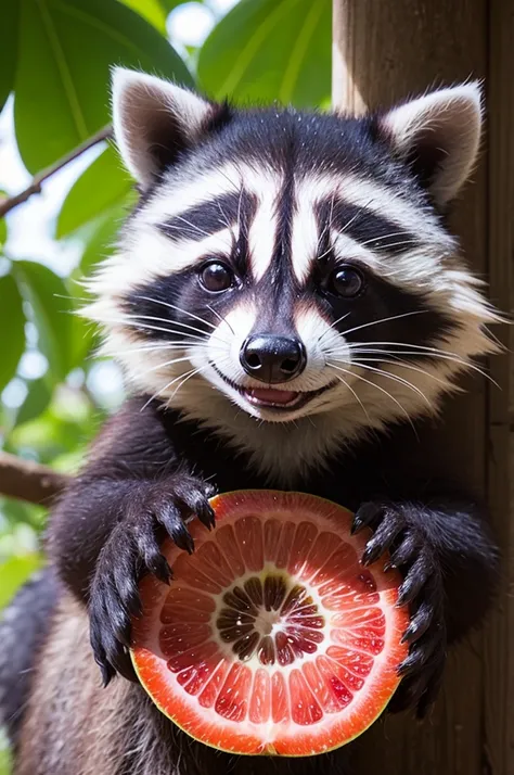 Uma fruta de blox fruits, fruta do raccoon

