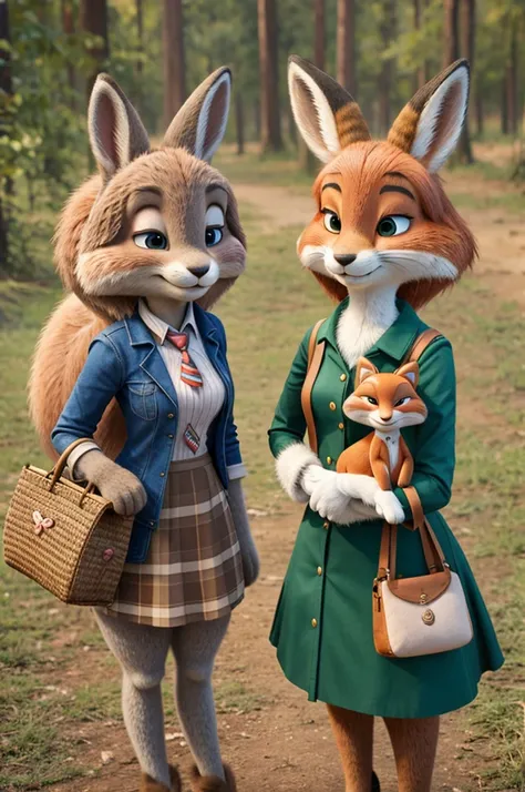 Zootopia bunny and fox as an agime girls