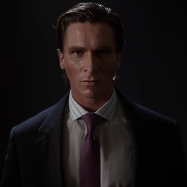 (masterpiece, best quality), a man patrick bateman portrait full body, 1 man, epic (photo, studio lighting, hard light, sony a7,...