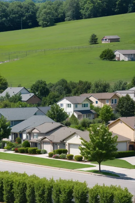 American suburban pastures