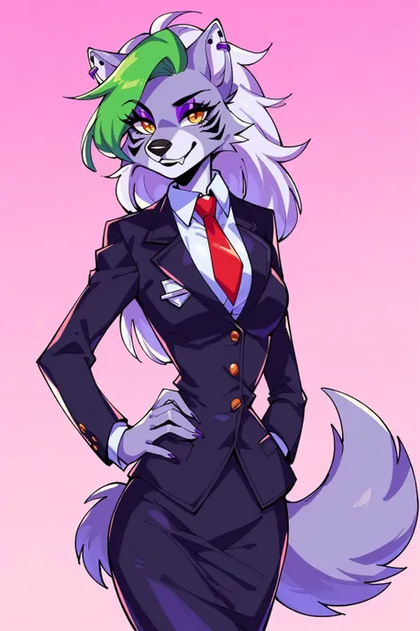 score_9, score_8_up, score_7_up, score_6_up, score_5_up, source_anime,  roxanne wolf, anthro, skirt suit, (((three-piece suit)))...