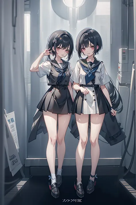 Anime Girls in a taking a selfie in a mirror, Kantai Collection Style, Beautiful anime school girl, Style Anime, Digital anime illustration, Anime Moe Art Style, Girls Frontline Style, Cute girl anime visuals, Naughty Style, I also make fan art, an Anime G...