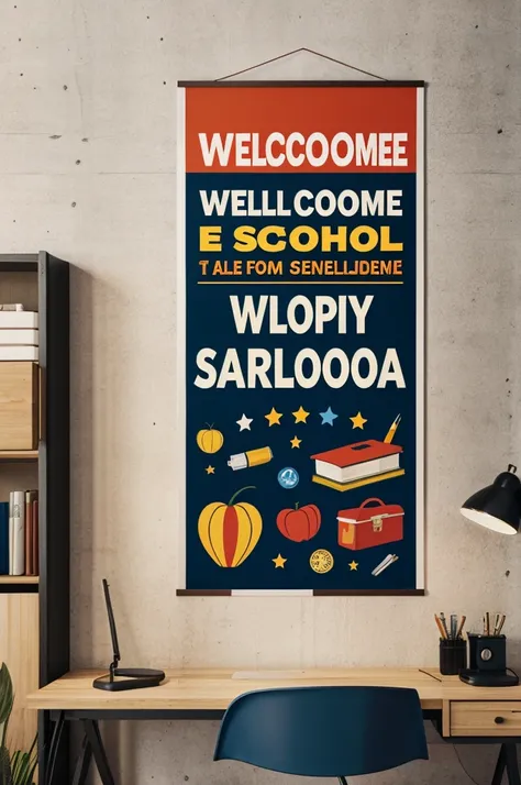 Welcome back to school poster
