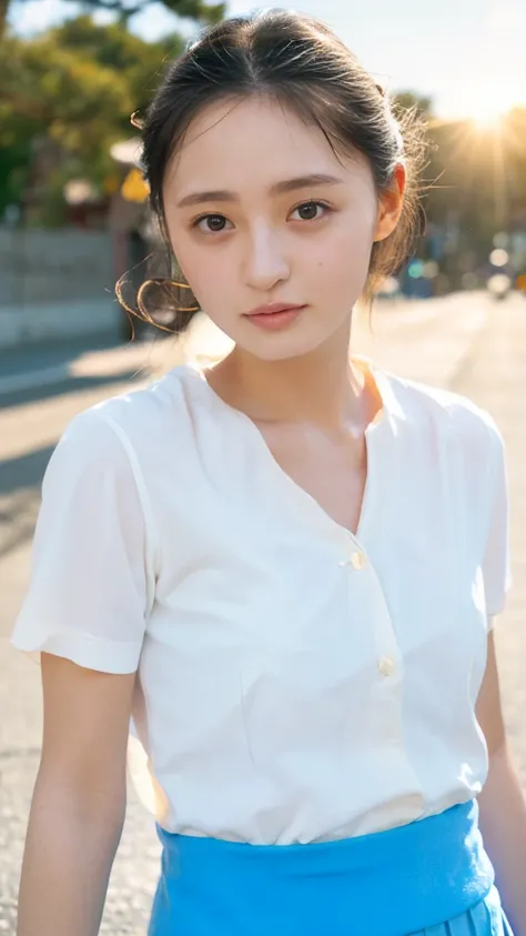 One Girl、Beautiful and detailed eyes and face、barefoot、Cute 16 year old Japanese girl, ((Extremely precise and accurate anatomy:1.0)), (photo Realistic:1.4), (hyper Realistic:1.4), (最高品質のRealisticな肌の質感:1.4), (Improvement of quality:1.4), (Enhances the beau...